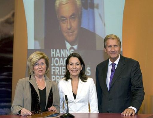 Ilse Madaus-Friedrichs, Anne Will und Ulrich Wickert.